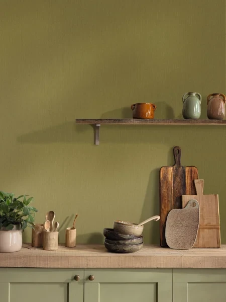 Caselio 2101567507 Natté 2 Uni Natte Vert matcha - tapeta imitująca matową tkaninę