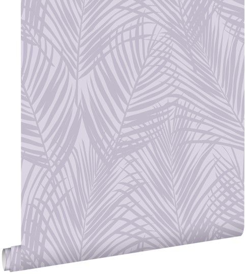 Esta 139573 Bloom Palm leafs lilac purple - tapeta w duże liście palmowe