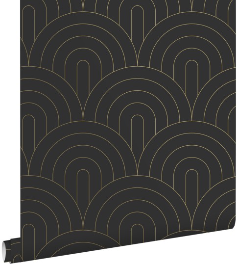 Esta 139742 Bloom Art deco motif black and white - tapeta w łuki art deco
