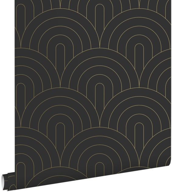 Esta 139742 Bloom Art deco motif black and white - tapeta w łuki art deco