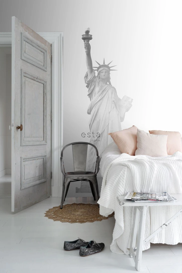 Esta 157701 XL² Photowalls statue of liberty gray - mural w Statuę Wolności