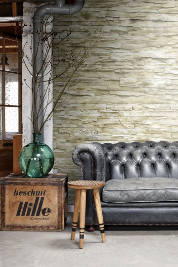 Esta 157705 XL² Photowalls brick wall beige - mural imitujący ceglaną ścianę