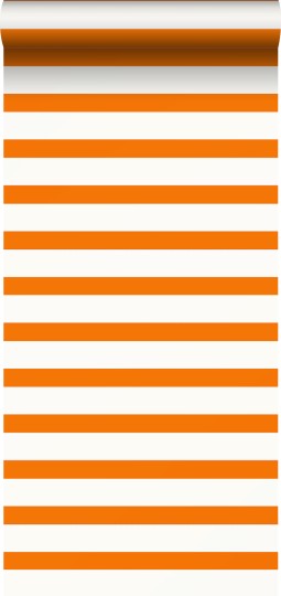 Esta 115872 EK2024 stripes orange and white - tapeta w paski