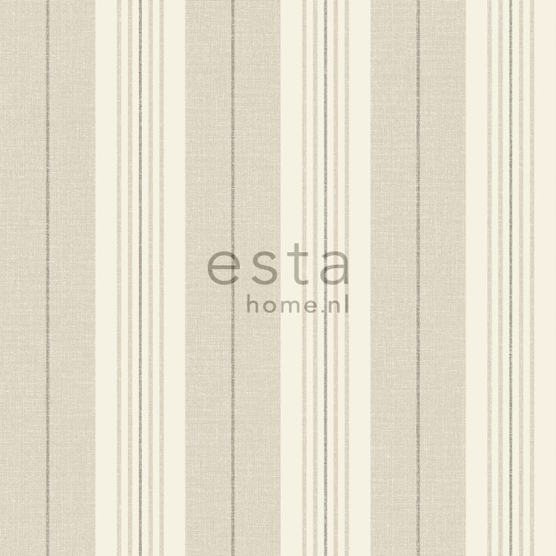 Esta 127622 Isabelle stripes brown - tapeta w paski