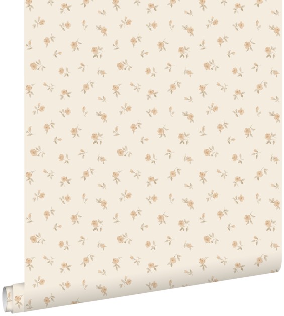 Esta 139833 Pom Pom Pie Vintage flowers Sand beige - tapeta w drobne kwiaty