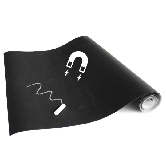 Esta 155002 Pom Pom Pie Magnetic chalkboard wallpaper black - magnetyczna tapeta kredowa