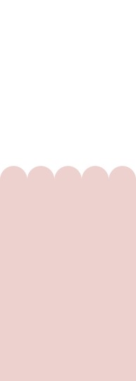Esta 159231 Pom Pom Pie Scalloped wall soft pink - mural w fale