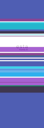 Esta 156507 Stripes XL stripes purple - mural w pasy