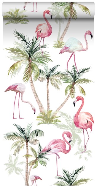 Esta 158844 XL² Photowalls XXL flamingos pink - tapeta we flamingi