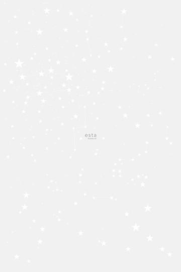 Esta 158857 Walls for Kids XL2 Starry sky light warm gray and matt white - mural dla dzieci w gwiazdy