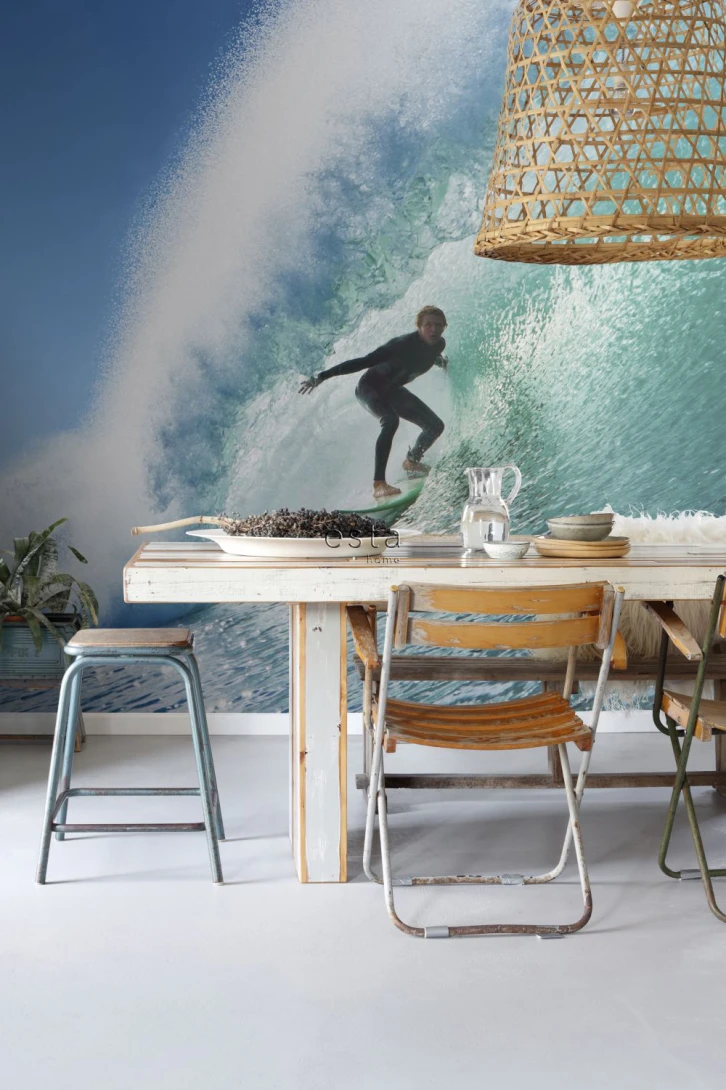 Esta 158852 Walls for Kids XL2 Surfer blue and sea green - mural w surfera