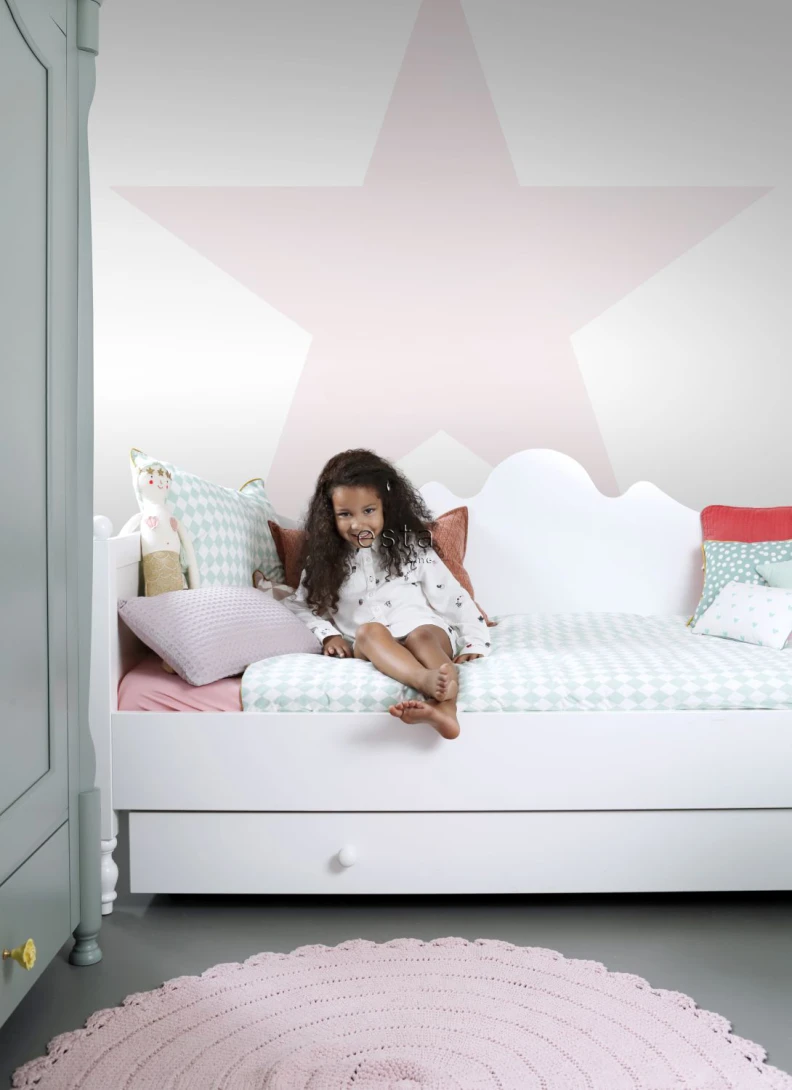 Esta 158851 Walls for Kids XL2 Big star light pink - mural dla dzieci w gwiazdę