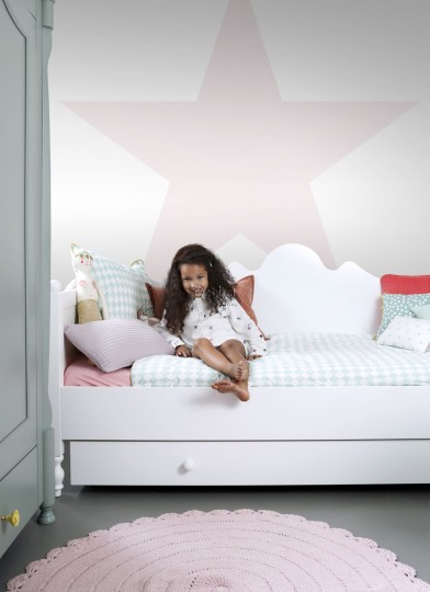Esta 158851 Walls for Kids XL2 Big star light pink - mural dla dzieci w gwiazdę