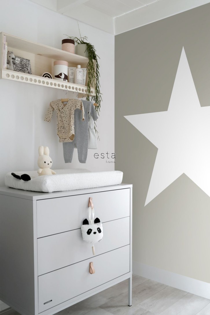 Esta 158706 Walls for Kids XL2 Star taupe - mural dla dzieci w gwiazdę