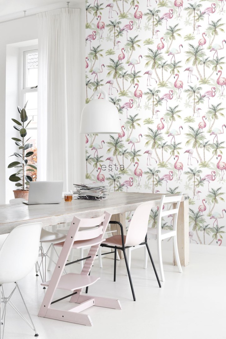 Esta 158844 XL² Photowalls XXL flamingos pink - tapeta we flamingi