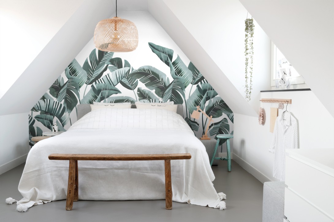 Esta 158898 XL² Photowalls large banana leaves blue-green - mural w liście bananowca