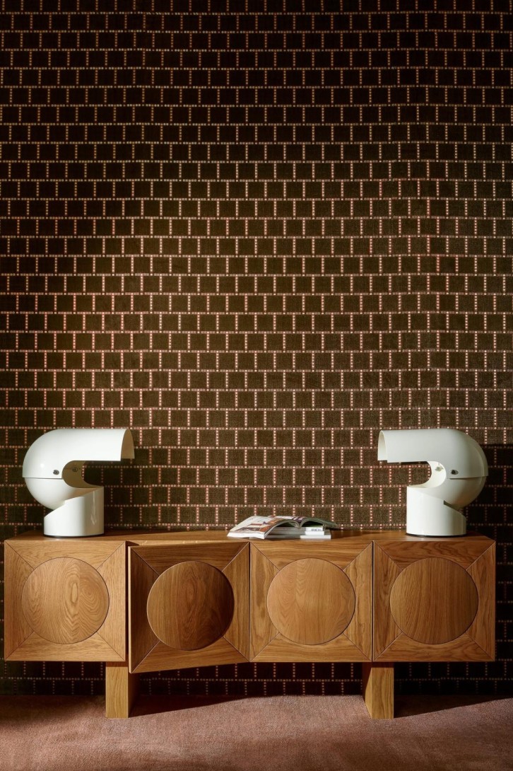 Arte 29244 Allures Cabochon Almond - tapeta tekstylna w kwadraty