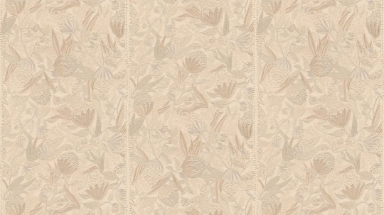 Arte 29200 Allures Éclosion Sand - tapeta tekstylna haftowana