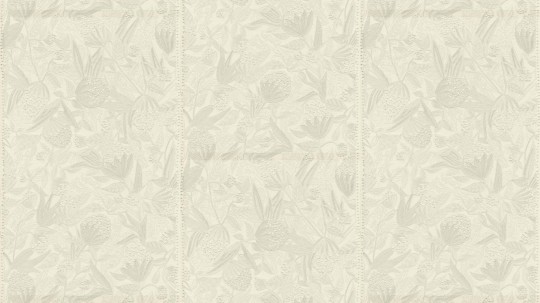 Arte 29201 Allures Éclosion Ivory - tapeta tekstylna haftowana