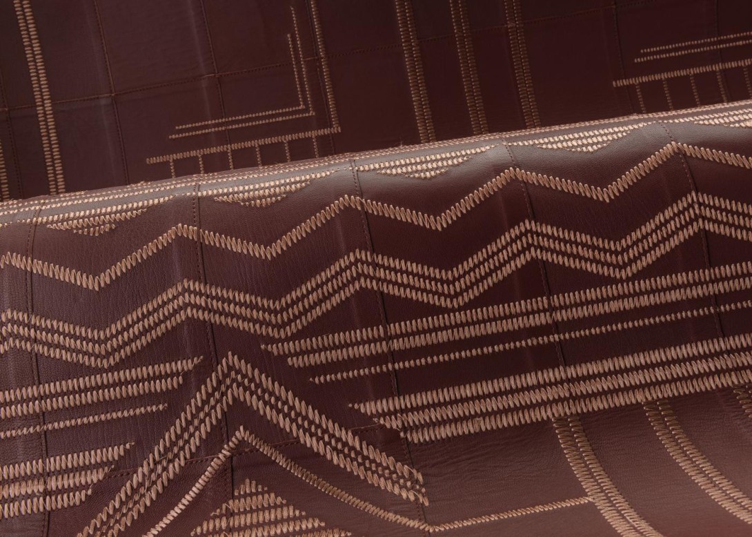 Arte 27410 Corium Palazzo Nightfall - tapeta z koziej skóry z haftem