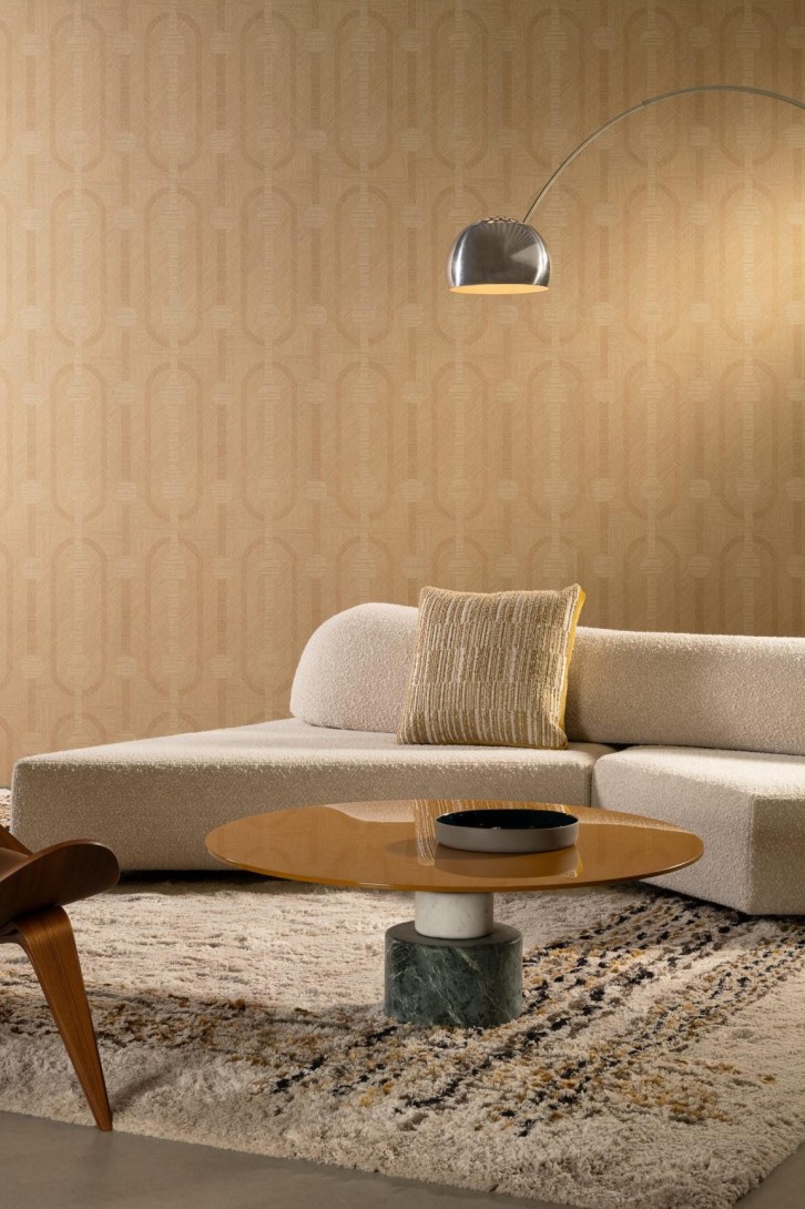 Arte 19415 Essentials Luxor Amulet Nude - tapeta geometryczna