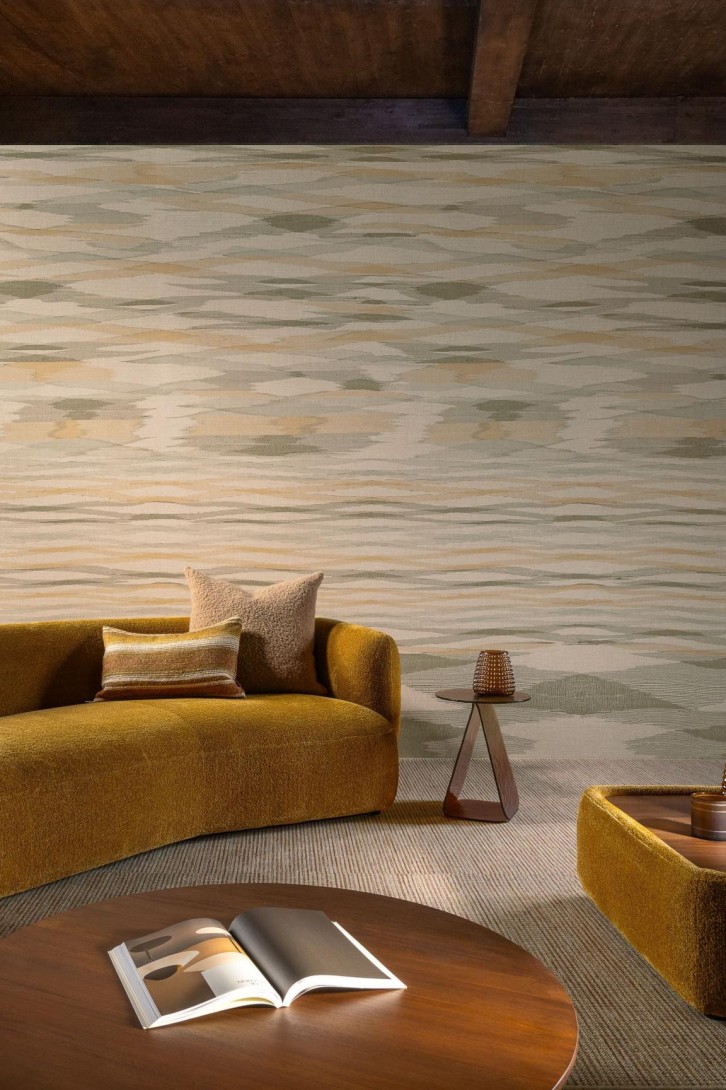 Arte 18330 Indienne Kashmir Mountains - mural w abstrakcyjne fale