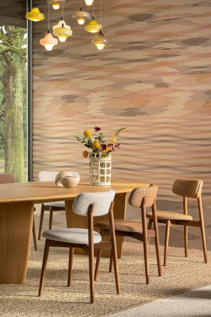 Arte 18331 Indienne Kashmir Desert - mural w abstrakcyjne fale