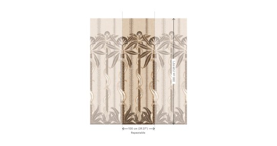 Arte 18321 Indienne Kerala Havana - mural w palmy