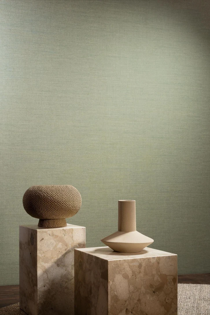 Arte 18371 Indienne Bundi Nutmeg - tapeta imitująca len