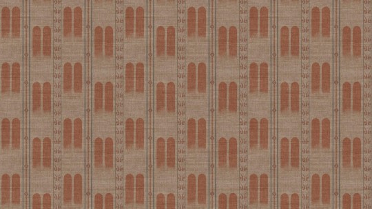 Arte 18303 Indienne Poona Mahogany - tapeta z ornamentem geometrycznym