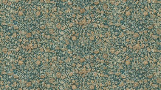 Arte 97911 Les Tapisseries Bouquet Teal - mural tekstylny w kwiaty