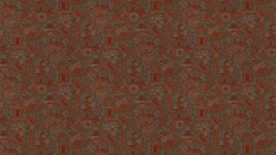 Arte 97840 Les Tapisseries Brocade Vermilion - tapeta tekstylna w ornament