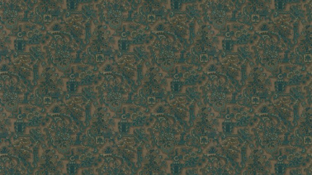 Arte 97842 Les Tapisseries Brocade Peacock - tapeta tekstylna w ornament