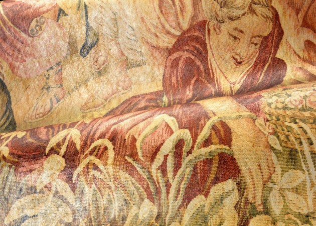Arte 97881 Les Tapisseries Récolte des Fleurs Morning Light - mural tekstylny w sceny rodzajowe