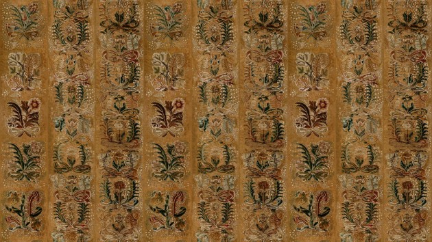 Arte 97891 Les Tapisseries Ornement Russet - tapeta tekstylna w ornament roślinny
