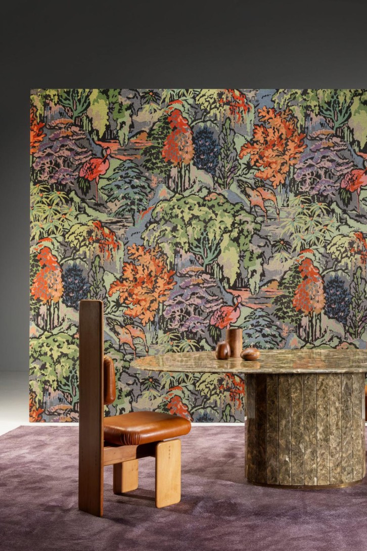 Arte 90515A Les Tapisseries Riverbank Ponceau - tapeta tekstylna orientalna