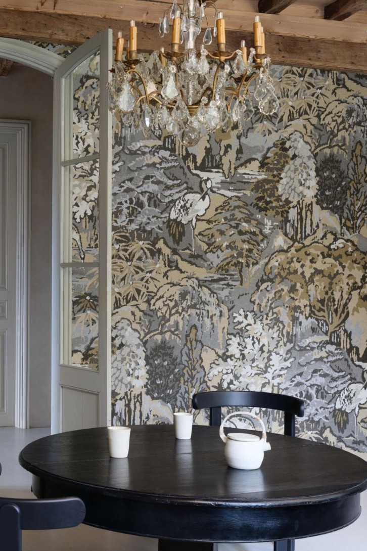 Arte 90517A Les Tapisseries Riverbank Autumn Gold - tapeta tekstylna orientalna