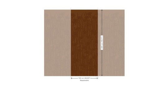 Arte 23422 Memphis Ibis Chestnut - mural tekstylny 3D w papirusy i ibisy