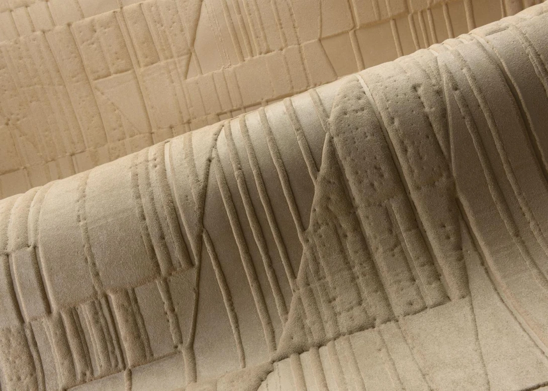 Arte 23442 Memphis Abydos Camel - tapeta tekstylna 3D geometryczna