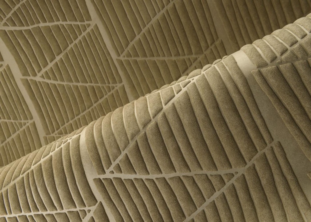 Arte 23431 Memphis Siwa Bone - tapeta tekstylna 3D w zygzaki