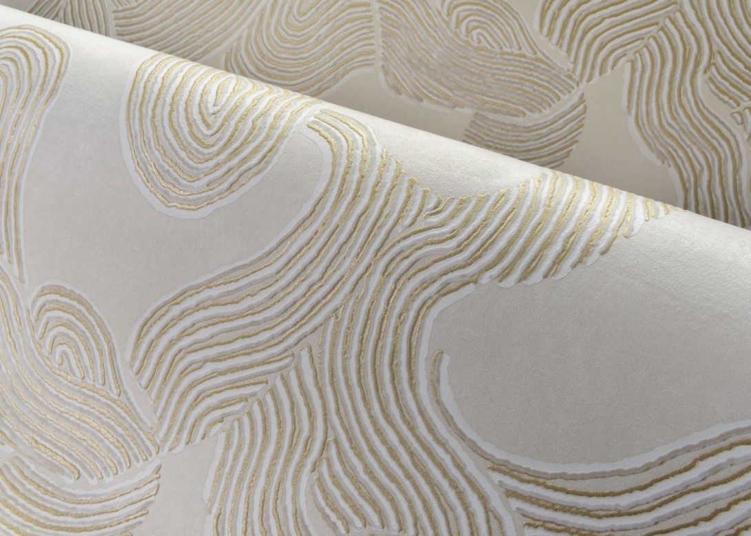 Arte 48623 Zephyr Eolian Jadeite - tapeta tekstylna w fale