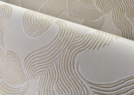 Arte 48623 Zephyr Eolian Jadeite - tapeta tekstylna w fale