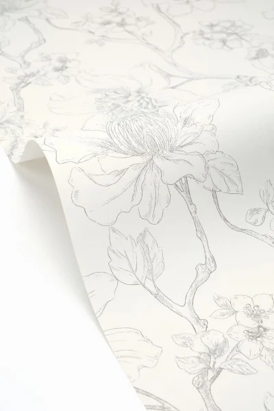 Caselio MNL3107070932 Moonlight 3 Silent Garden Noir - tapeta w kwiaty