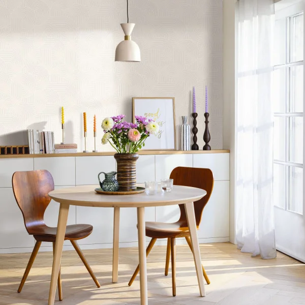 Caselio MNL3105510999 Moonlight 3 Circle Gris souris - tapeta w półkola