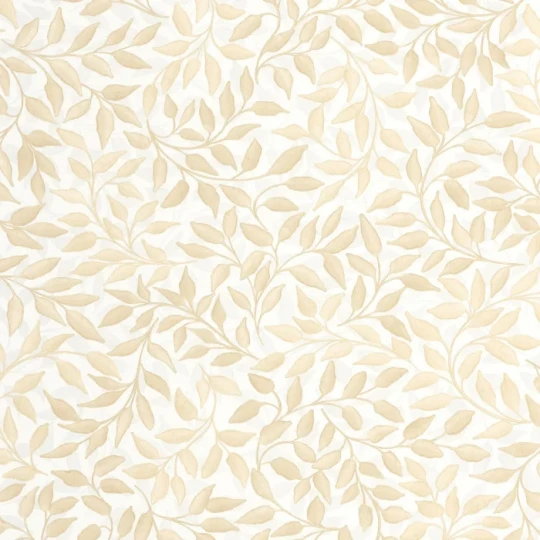 Caselio MNL3106110258 Moonlight 3 Printemps Blanc or - tapeta w liście