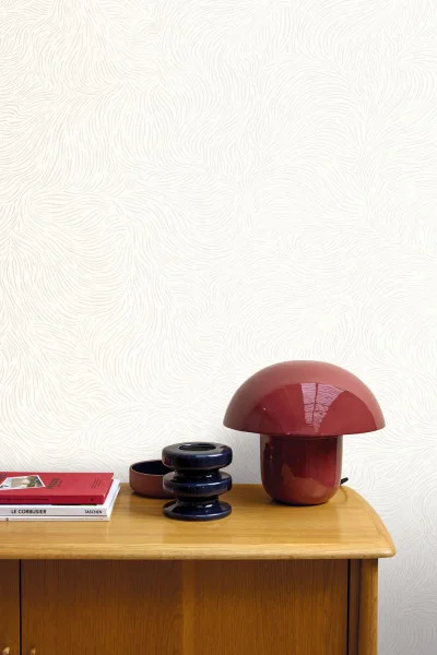 Caselio MNL3107060000 Moonlight 3 Storm Blanc - tapeta w organiczne linie