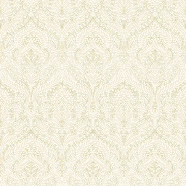 Casamance 75821018 Isadora Felix Ivoire/doré - tapeta w ornamenty roślinne