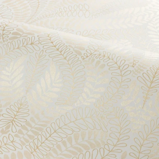 Casamance 75821018 Isadora Felix Ivoire/doré - tapeta w ornamenty roślinne