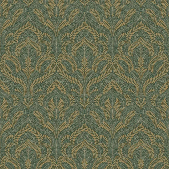 Casamance 75821222 Isadora Felix Jaspe/doré - tapeta w ornamenty roślinne