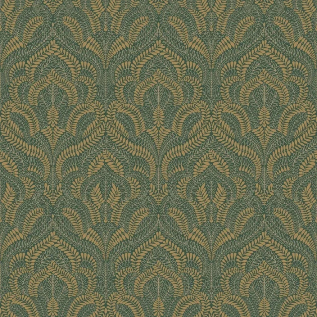 Casamance 75821222 Isadora Felix Jaspe/doré - tapeta w ornamenty roślinne
